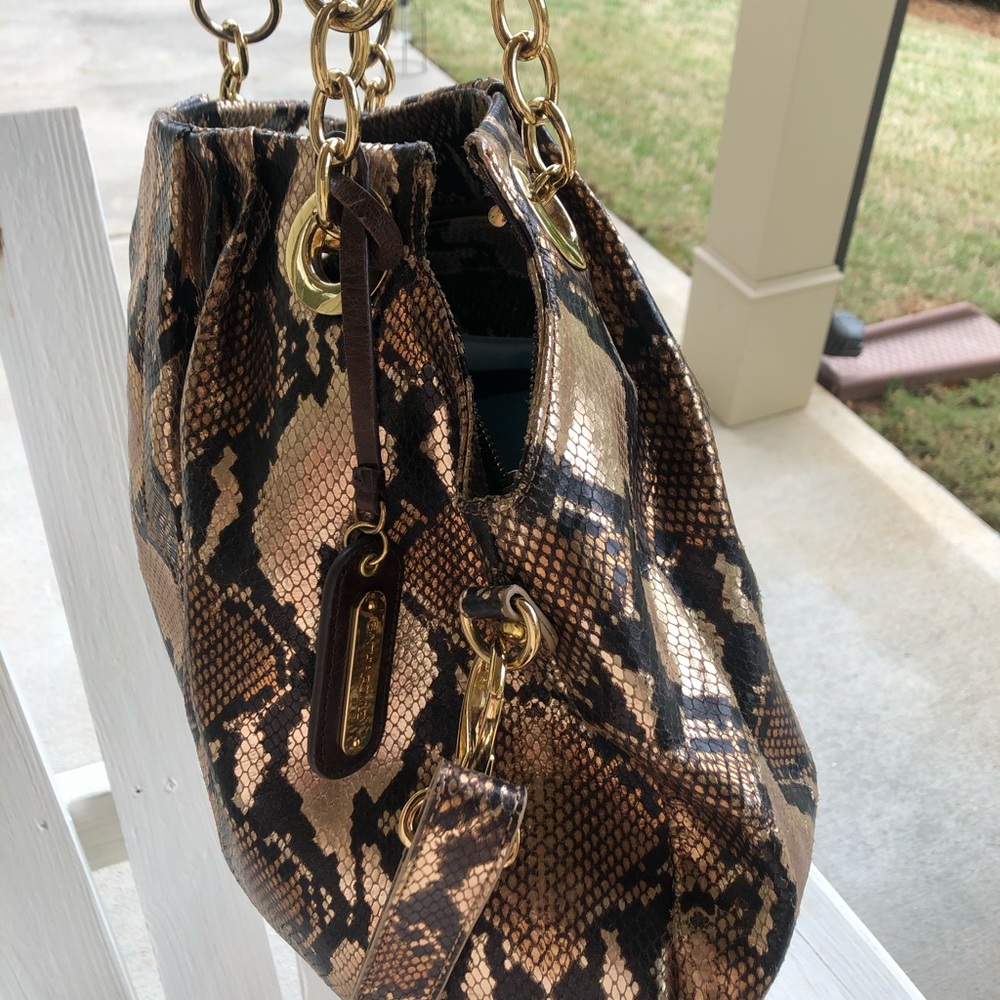 Cynthia Rowley Python Leather Purse - image 7